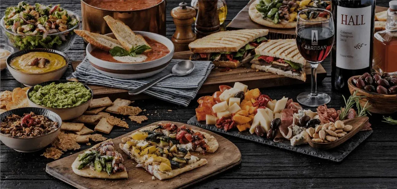 A charcuterie spread